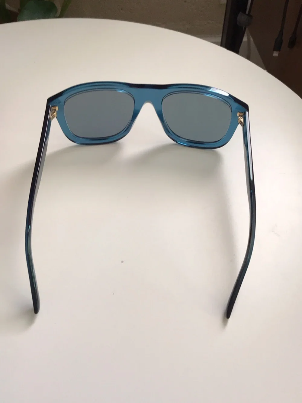Gucci Blue Transparent Frame Sunglasses